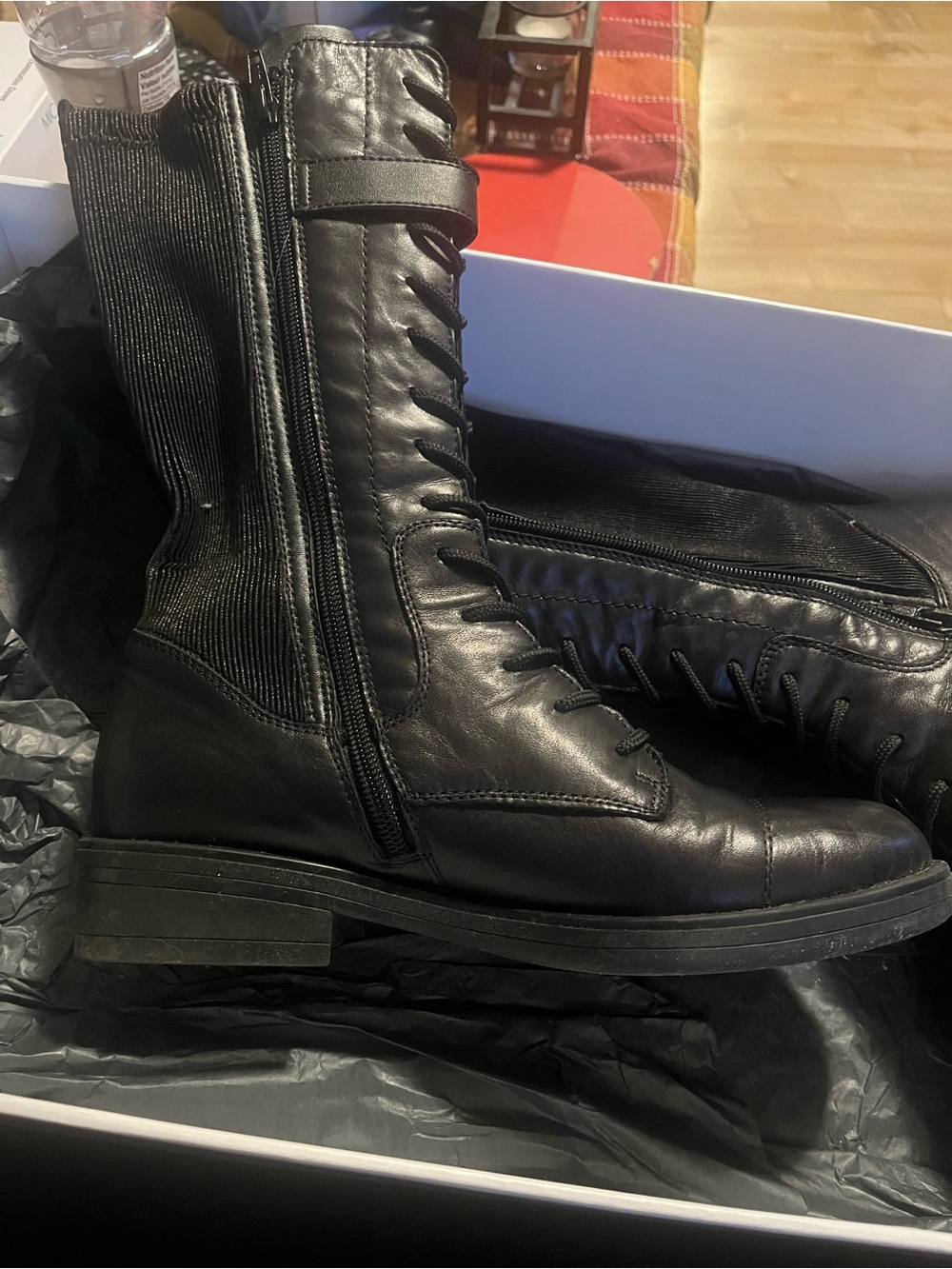 Remonte Black Fleece-Lined Boots